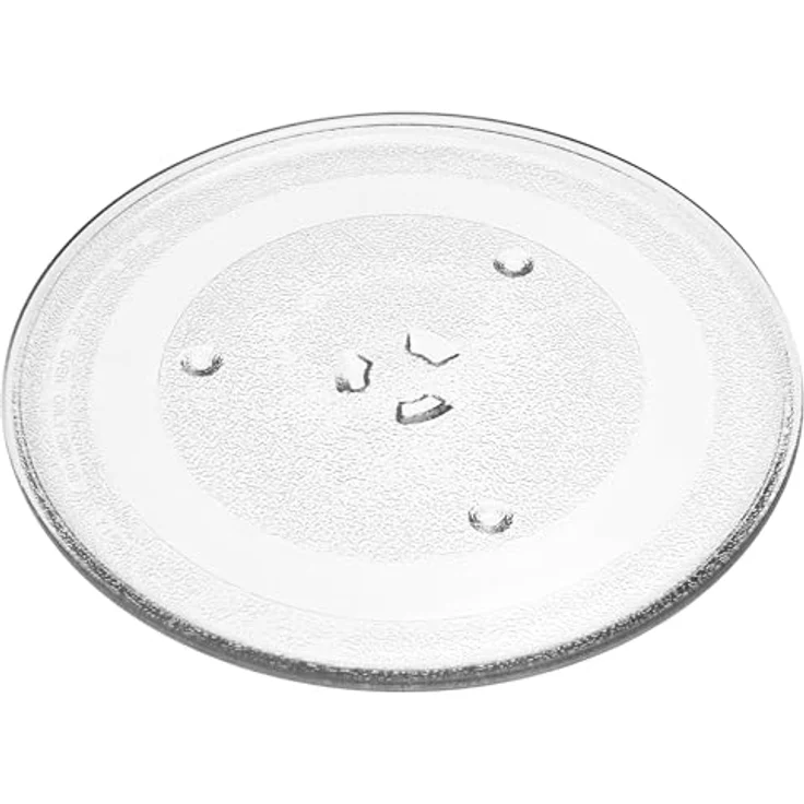 VHBW Mikrowellen-Teller, kompatibel mit LG MS23NECBW, Drehteller mit Y-Aufnahme, 28,8 cm, Glas, Transparent – Bild 1