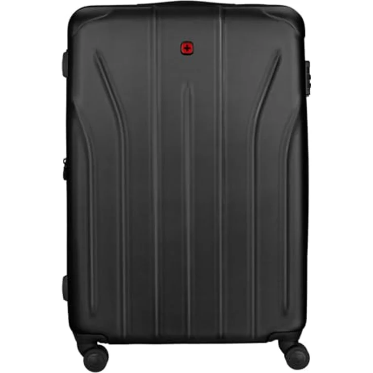 WENGER Trolley Oryson Expandable Hartschalenkoffer, 75 cm, schwarz, 103-121 Liter Volumen, TSA-Zahlenschloss, 4 Lenkrollen – Bild 1
