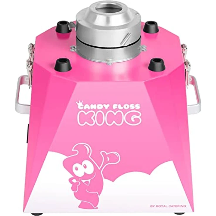 Royal Catering RCZK-1030-W-R Zuckerwattemaschine Profi Zuckerwatte Automat (1030 W, 1 Portion / 30 s, Ø 52 cm) Rosa – Bild 3
