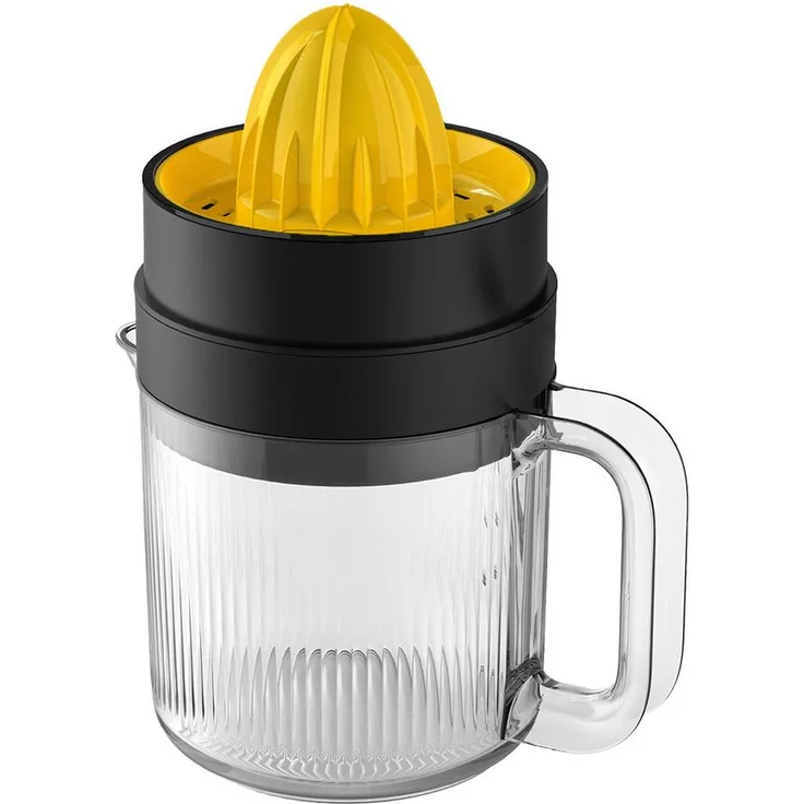 Opviq Slow Juicer HJ-03, 30 W Entsafter mit Tropfstopp, 1.4 l Saftbehälter und Anti-Rutsch-Füßen, schwarz