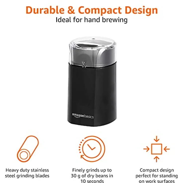 AmazonBasics ? Elektrische Kaffeemühle, schwarz – Bild 2