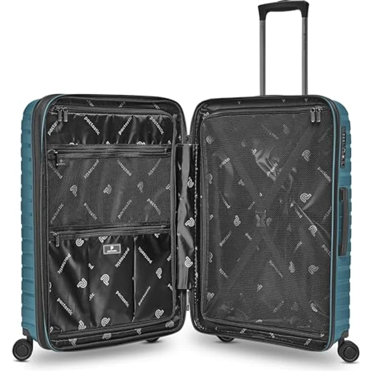 Pactastic Hartschalen Koffer-Set 3-teilig | hochwertiges Polypropylen Material | mit Dehnfalte erweiterbar um 5 cm | 4 Doppelrollen & TSA-Schloss für Damen & Herren (Collection 04) – Bild 5