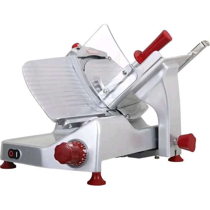Berkel Pro Line XS30 Silver, Aufschnittmaschine mit 300 mm Klinge aus verchromtem Stahl, grau, leistungsstarker 350 W Motor, integrierter Schleifapparat, ergonomische Bedienung