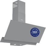 Wiggo A942G Dunstabzugshaube 90cm kopffrei - 626m³/h - Touch-Display 4 Stufen - Energieeffizienzklasse A - Schräghaube inkl. 2x Kohlefilter - Glasfront grau - Preisvergleich