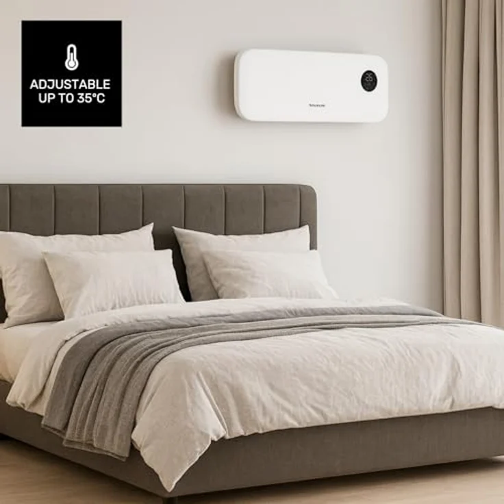 Taurus Wandheizgerät RCMB 22, 2000 W, 3 Modi, digitales Display, Fernbedienung, Überhitzungsschutz, Timer 9h, für Räume bis 20 m² – Bild 4