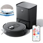 Proscenic Nass-Trocken-Saugroboter Q8 Max, Selbstentleerungsstation, 4.200 Pa Saugkraft, Cloud-Speicherung
