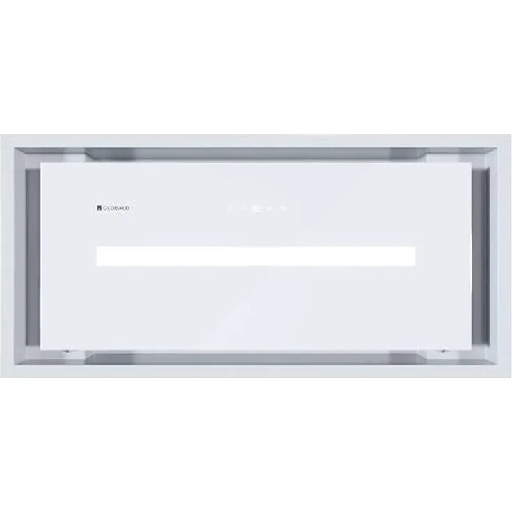 GLOBALO Einbauhaube Pinelio 60.1 White, Dunstabzugshaube 60 cm mit gehärtetem Glas, leise Betrieb [Energieklasse A+]