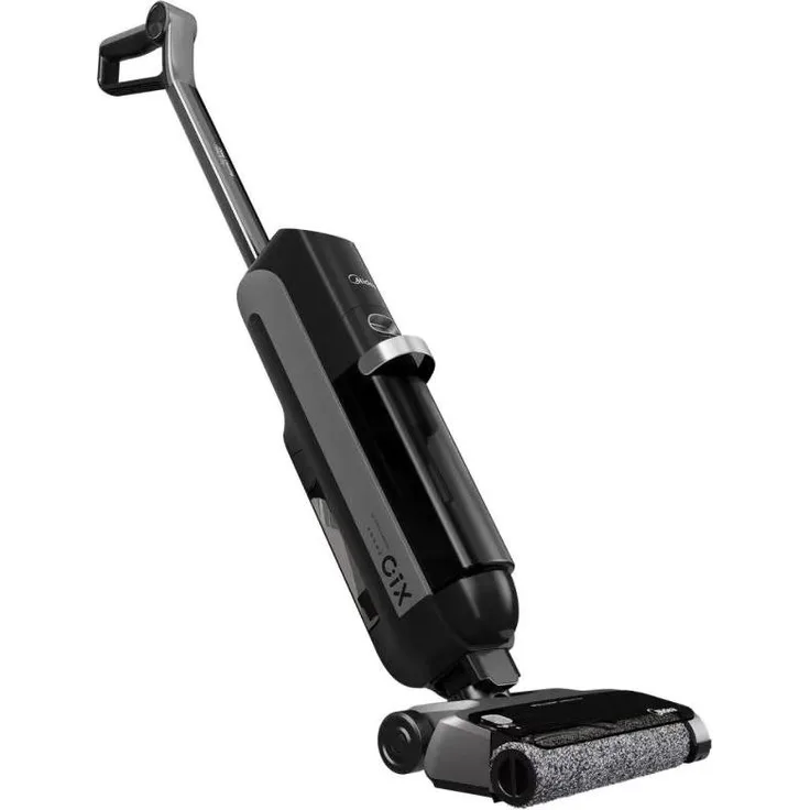 Midea X10 Wet and Dry, Kabelloser Wischsauger mit 220 W Leistung, 22.2 V Akku, 35 min Laufzeit, Schwarz