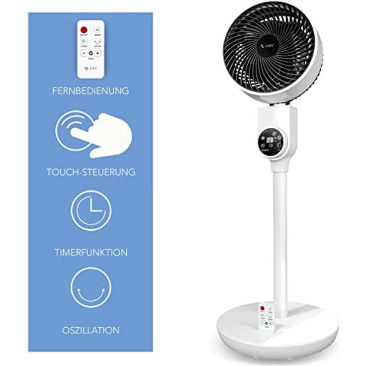 X4-LIFE Floor Fan Pinguin DX der Bodenventilator für die komplette Wohnung - flüsterleise - effizient - sparsam und flexibel – Bild 2