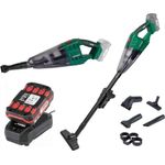 Parkside PHSSA 20-Li, Akku-Hand- und Stielstaubsauger 20V mit Bodendüse, Akku 2 Ah, Ladegerät, beutellos, kompakt, für nassen und trockenen Schmutz