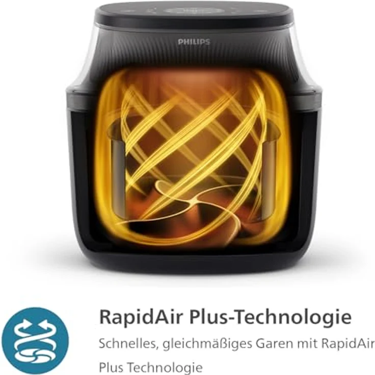 Philips Airfryer 6.2L NA330/00, Heißluftfritteuse mit 6,2 Liter Fassungsvermögen – Bild 6