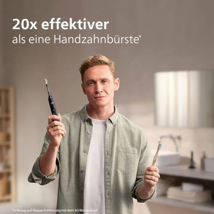 Philips Sonicare Prestige 9900 HX9992/11, Schallzahnbürste mit SenseIQ-Technologie, Erkennung, Anpassung + Pflege, All-in-One-Bürstenkopf, KI-gesteuerte Sonicare App, Champagner – Bild 3