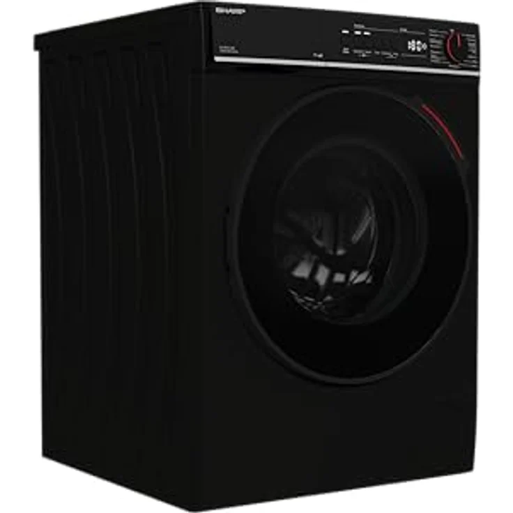SHARP ES-PRO214BA-DE 2ML, Waschmaschine 12 kg, schwarz, mit AllergySmart, AquaStop und 15 Programmen – Bild 2