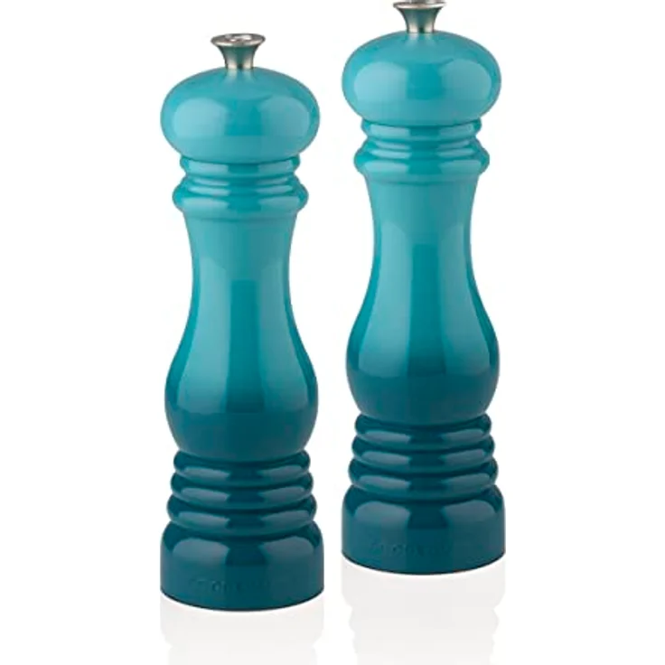 Le Creuset Pfeffermühle, ABS-Kunststoff, 6,2 x 6,2 x 20,8 cm, Keramik-Mahlwerk, Karibik (Türkis) – Bild 3
