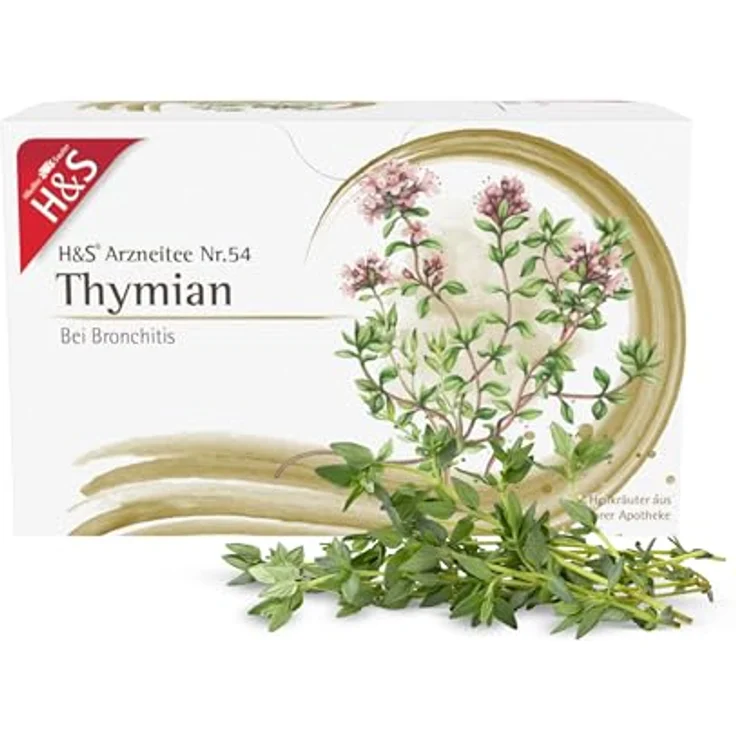 H&S Thymian Tee Filterbeutel, würzig-aromatischer Arzneikräutertee, 20 Beutel à 1,4 g – Bild 1