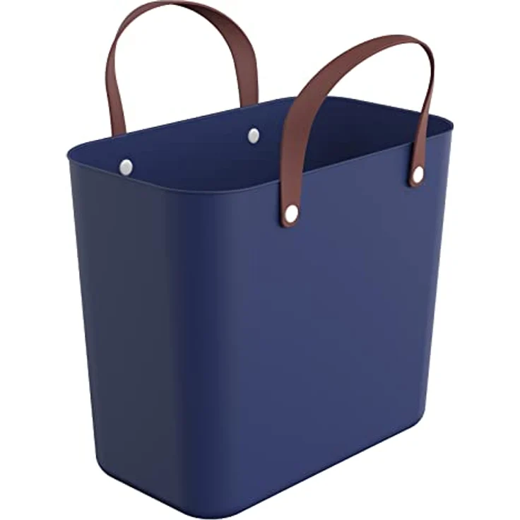 Rotho Albula Einkaufskorb 25l, Kunststoff (PP recycelt), blau , 25l – Bild 1