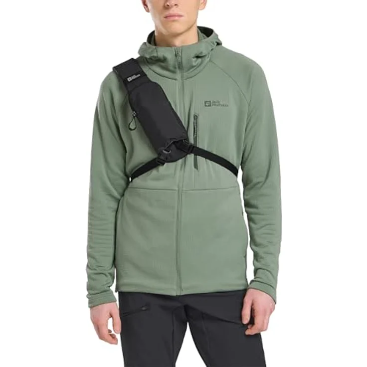 Jack Wolfskin Cyrox Sling, Freizeitrucksack mit 7 Litern Volumen, recyceltem Gewebe und verstellbarem Schultergurt, phantom – Bild 6