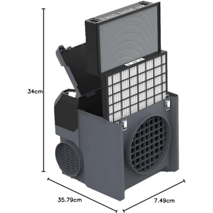 Starmix Hauptfilter H13 Aeroxx 750, HEPA-Filter mit 2,83 m² Filterfläche und 99,95% Filtration – Bild 4