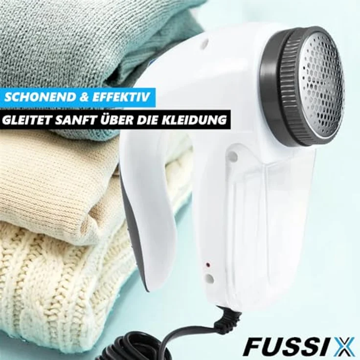 MAVURA FUSSIX Elektrische Fusselfräse Kleiderrasierer Wollrasierer mit leistungsstarkem 5-Watt-Motor, schonendem wabenförmigen Kleidungsschutzgitter und verbesserter Klingentechnologie – Bild 3
