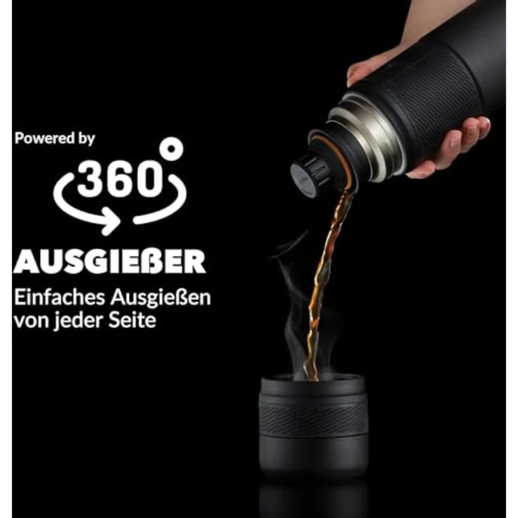 Contigo Thermoflasche Thermalock, Edelstahl Isolierbecher, Kaffebecher to go, auslaufsicher, spülmaschinenfester Deckel BPA-frei, 740 ml – Bild 4