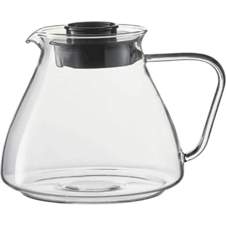 Melitta Ersatzkanne EPOS/EPOUR, Borosilikat-Glaskanne für Filterkaffeemaschinen, transparent, 1.0L