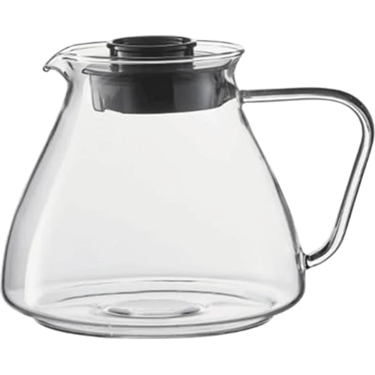 Melitta Ersatzkanne EPOS/EPOUR, Borosilikat-Glaskanne für Filterkaffeemaschinen, transparent, 1.0L – Bild 1