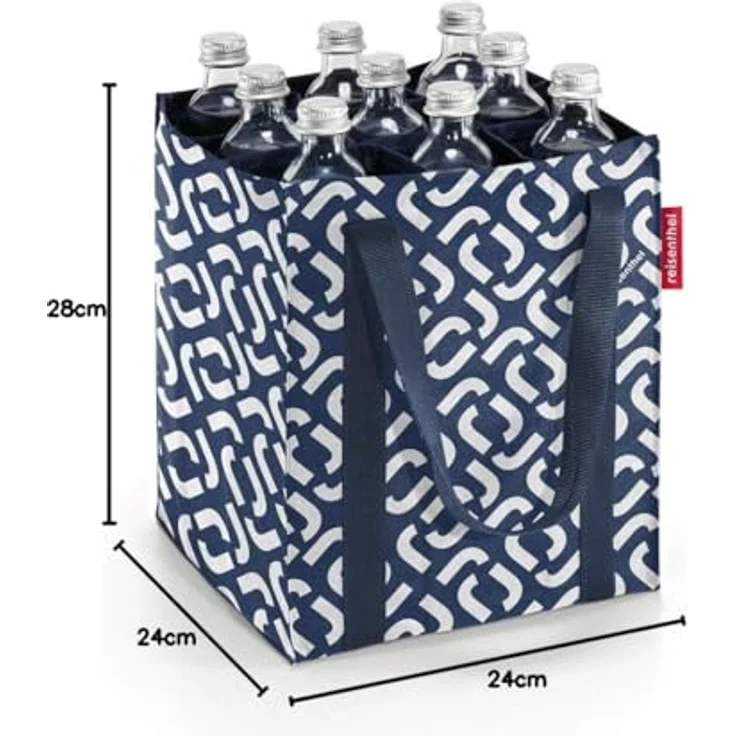 reisenthel Flaschenträger Flaschentasche Flaschenkorb bottlebag Einkaufstasche signature navy – Bild 4
