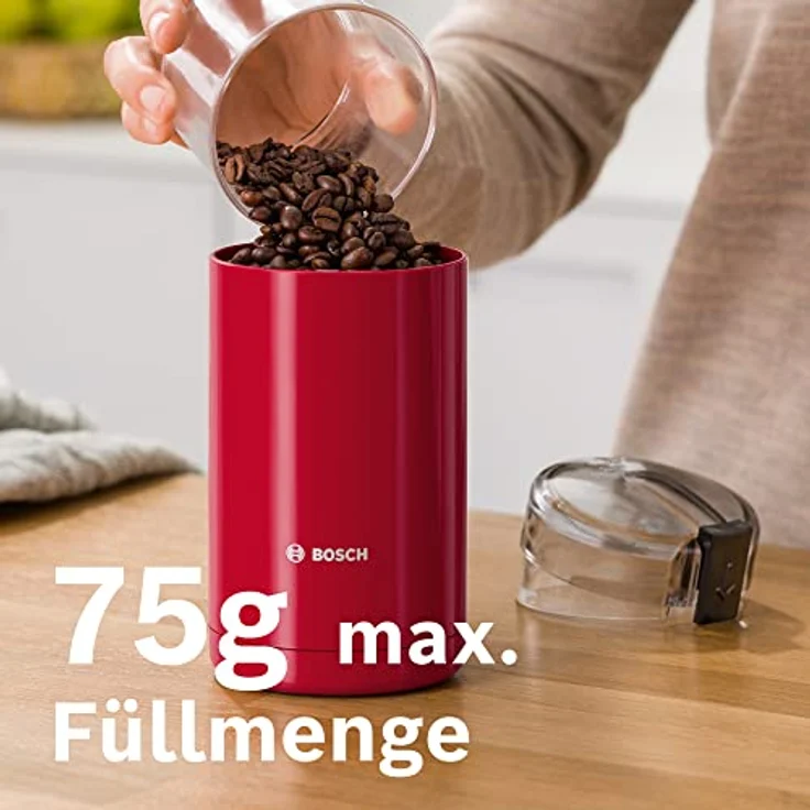 Bosch TSM6A014R Kaffeemühle, Rot – Bild 5