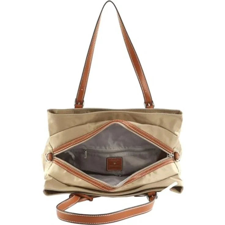 Picard Schultertasche Shopper Sonja M, Nylon Schultertasche in Sand mit verstellbaren Riemen und vielen Fächern, DIN A4 geeignet – Bild 5
