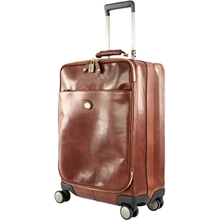 The Bridge Viaggio 4-Rollen Kabinentrolley Leder 53 cm – Bild 2