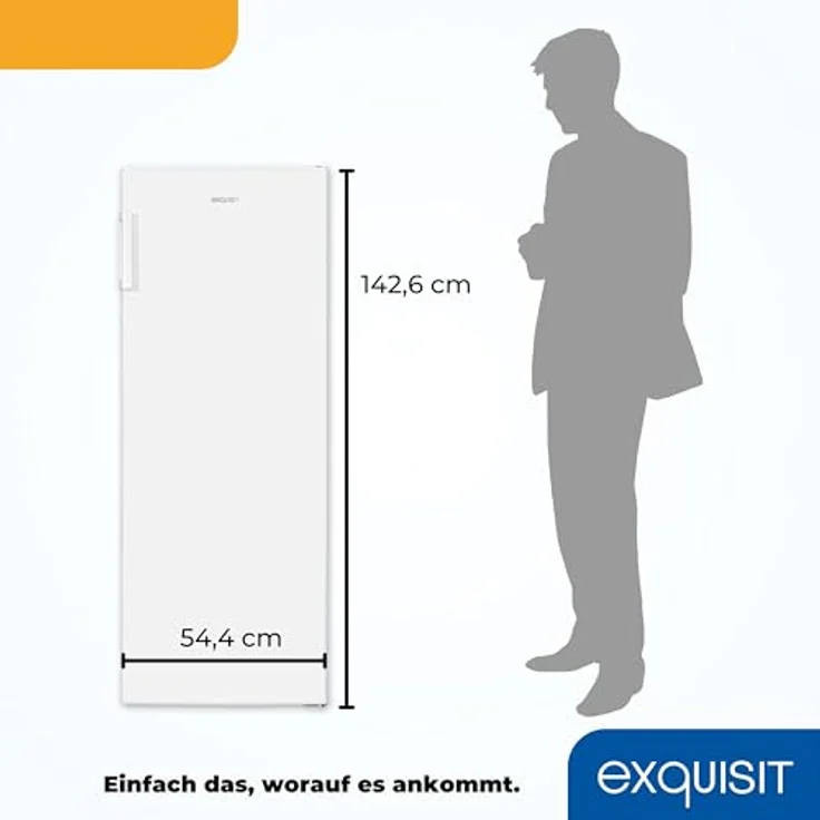 Exquisit Gefrierschrank GS5230-HE-040D weiss | 168 l Nutzinhalt | 4*-Gefrieren | Schnellgefrieren | Standgerät – Bild 5