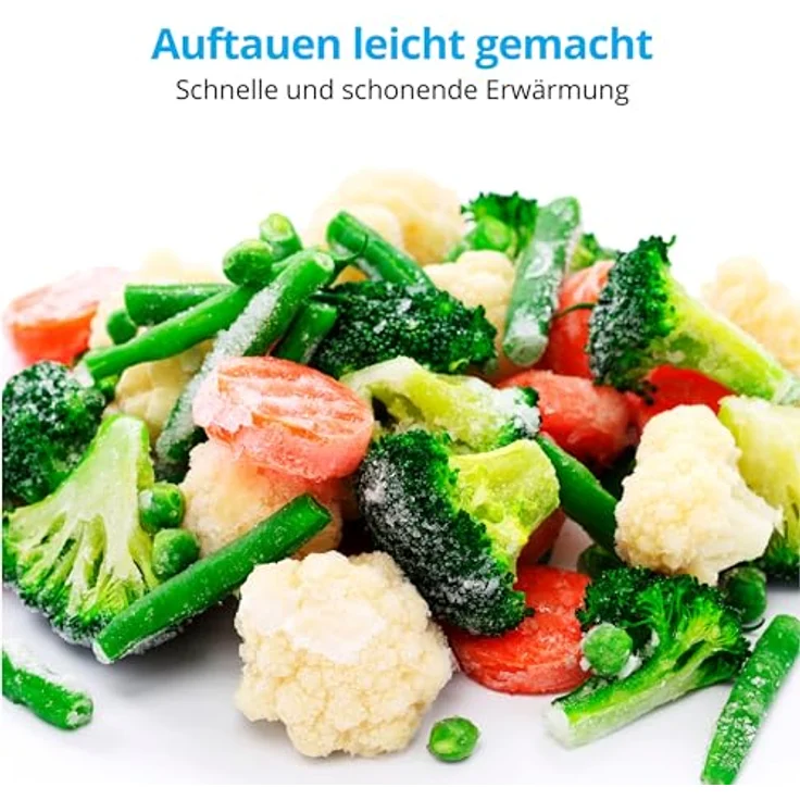 MEDION 3 in 1 Mikrowelle mit Grill und Heißluft Funktion (23 Liter, 900 Watt, 1.000 Watt Grill, 1.680 Watt Heißluft, 10 Automatikprogramme, Auftaufunktion, Display, MD11493) schwarz – Bild 5