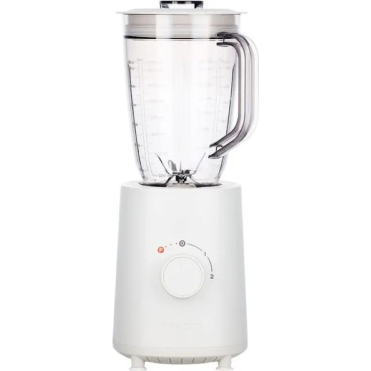 Hurom Tablemixer BL-E01E, 1.000 W Standmixer mit 22.000 U/min, Weiß, 3 Klingen-Aufsätze und Click-to-Lock-Sicherheitssystem