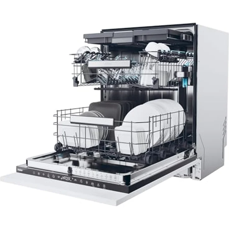 Haier XS 6B0S3FSB, Voll integriert, 60 cm, weiß, bürstenloser Invertermotor, 40 dB, Energieklasse B – Bild 4