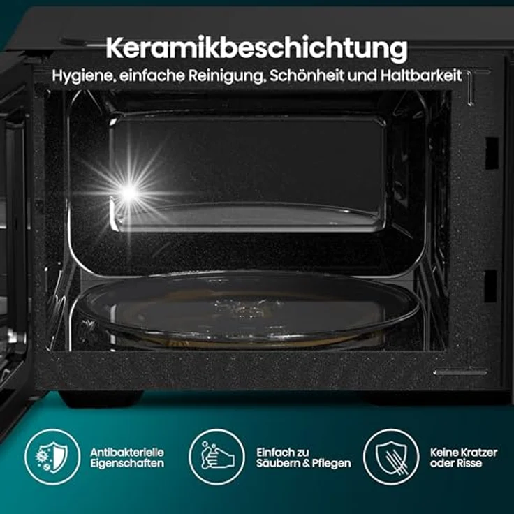 Hisense Mikrowelle H20MOBP1HI, 20 l, Inverter Technologie, Schwarz – Bild 7