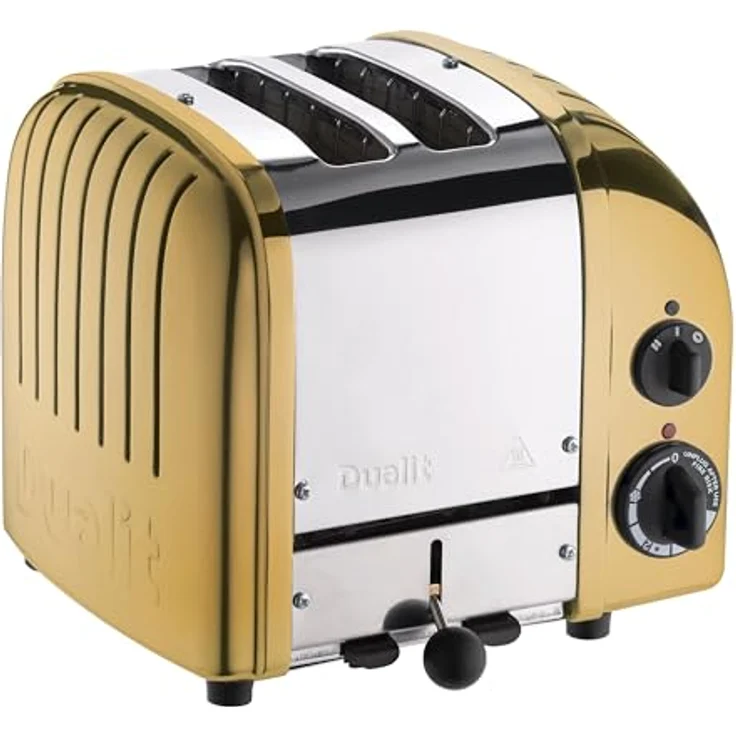 DUALIT Classic 2er-Toaster (Gold), mit extra breiten Schlitzen und ProHeat-System – Bild 1