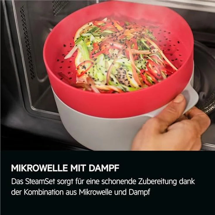 AEG TB6SM171DB Einbau Mikrowelle schwarz, 17 Liter, Touch-Bedienung mit SteamSet, Push-to-Open-Türsystem – Bild 12