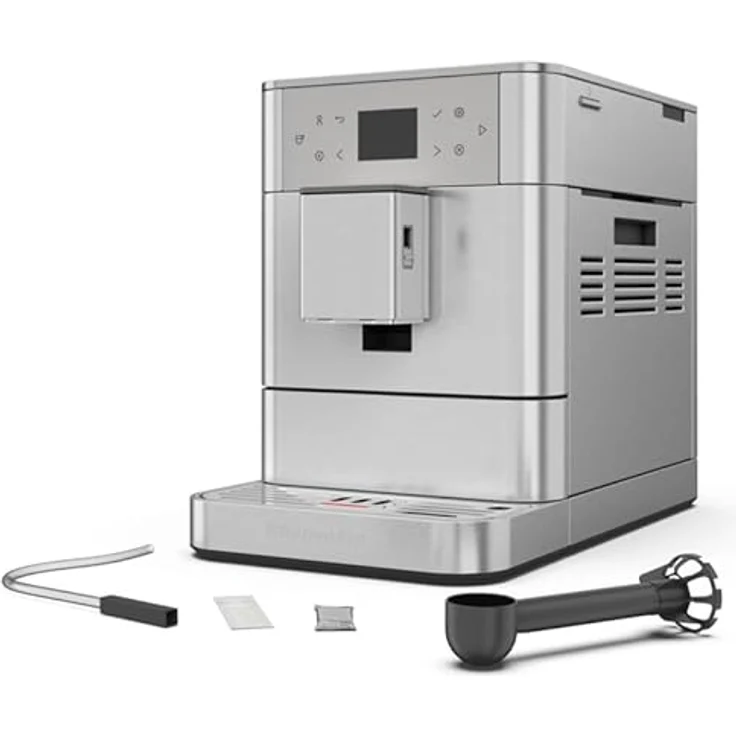 KitchenAid Kaffeevollautomat 5KES8556ESX, Kaffeemaschine mit 15 voreingestellten Rezepten, silber – Bild 3