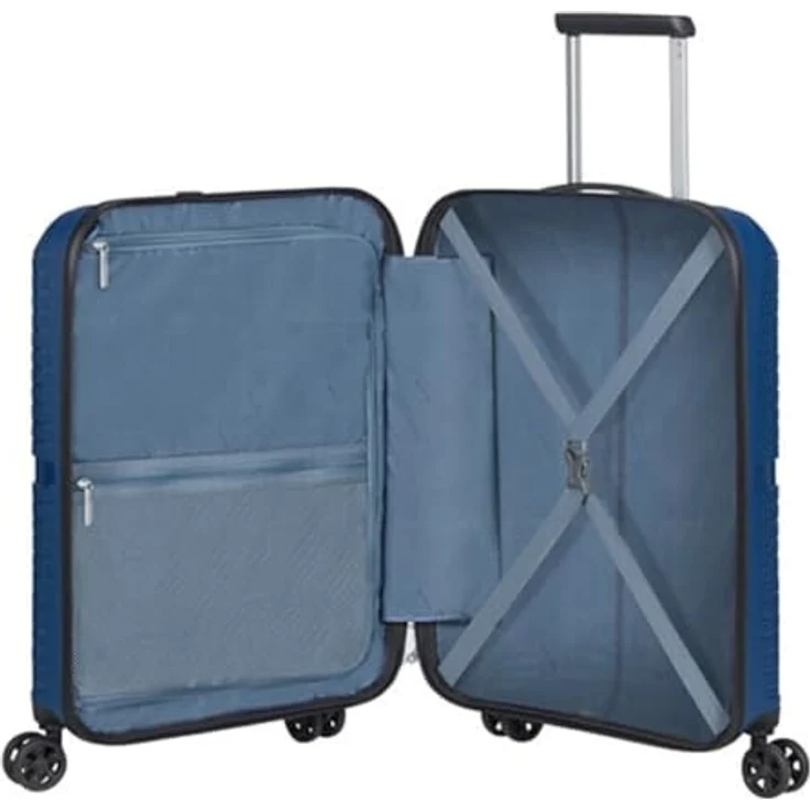 American Tourister® Hartschalen-Trolley Airconic 77, Leichtgewicht mit 4 Rollen und TSA-Zahlenschloss, Blau – Bild 2