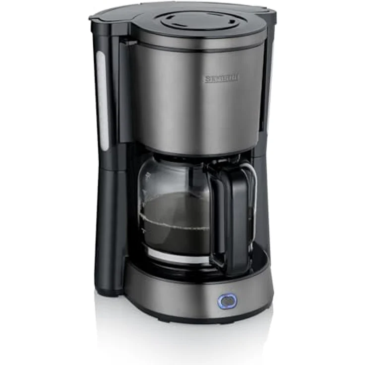 Severin KA 9340, Filterkaffeemaschine mit 1,25 Liter Kapazität, Schwarz, semi-automatische Funktion und Tropf-Stopp-System – Bild 2