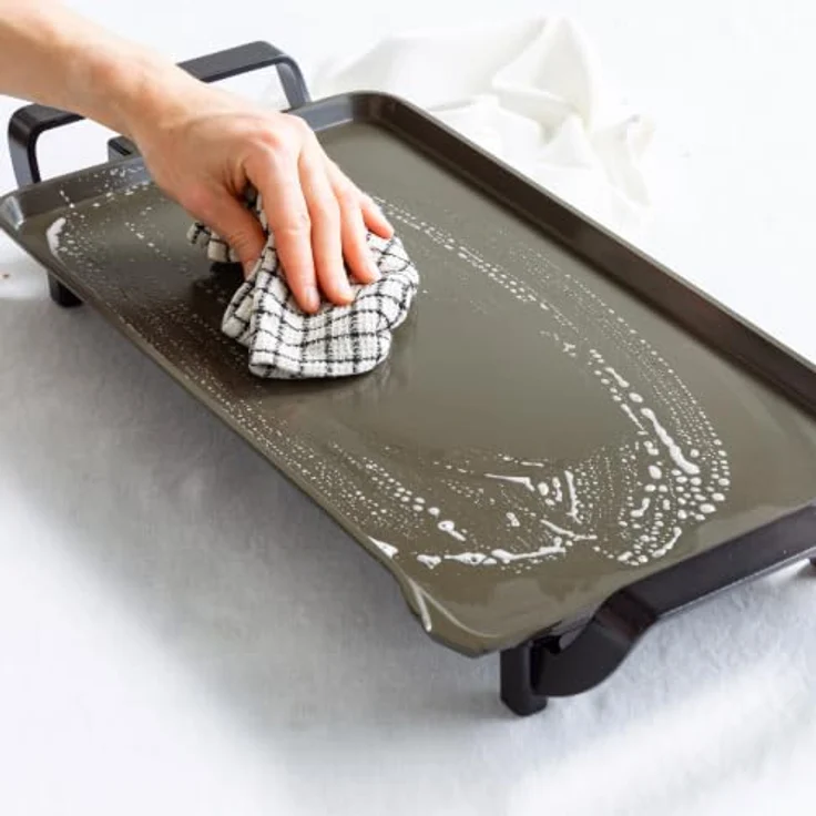 BK Connect Bakplaat Teppanyaki 55x26 cm CC007934-001, Tischgrill mit PFAS-freier Keramik-Nicht-Stick-Beschichtung, Blau, 5 Temperaturpositionen, ideal für bis zu 8 Personen – Bild 6