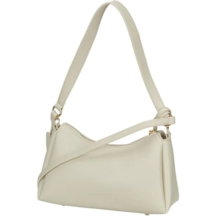 Seidenfelt Meloy Shoulder Bag, Schultertasche in Soft Cream mit abnehmbarem Schulterriemen und Utensilientasche – Bild 2