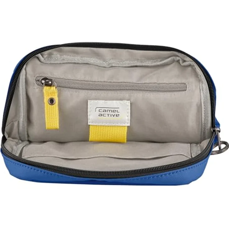 camel active Explore Herren Umhängetasche Crossbody Bag Klein Blau, nachhaltiges recyceltes Nylon – Bild 4