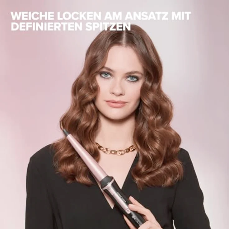 BELLISSIMA Iconic Curls, Lockenstab mit Keramikbeschichtung, konische Form für weiche Locken und definierte Enden, Temperatur 150°C/210°C, Durchmesser 13/25 mm, inklusive Thermohandschuh – Bild 2