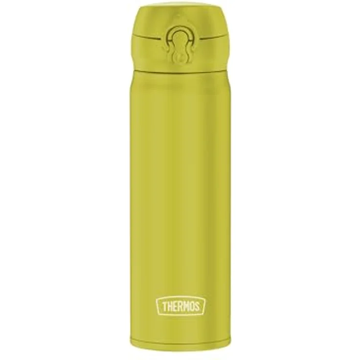 THERMOS ULTRALIGHT BOTTLE 0,50l, Edelstahlflasche in glowing green mat, bis 10h heiß / 24h kalt, absolut dicht, für Wasser und Tee – Bild 1