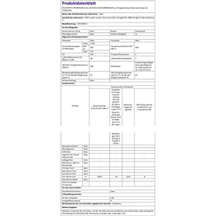 Haier H3F-330SEH1 Gefrierschrank, freistehend, silber, Energieklasse E – Bild 13
