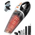 TEMOLA Handstaubsauger Akku TS20BS, 15000 PA Testsieger, Kabellos mit LED - Auto Zubehör in Blau