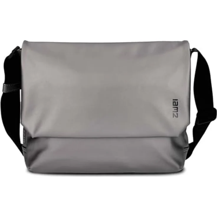ZWEI Cargo CA130, Umhängetasche aus robustem Kunstleder, silber, 33 x 12 x 26 cm – Bild 1
