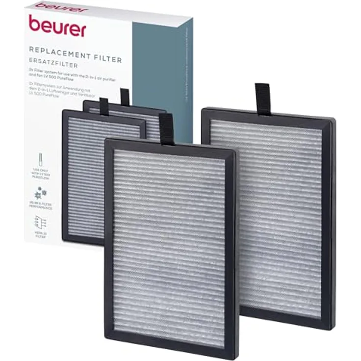 BEURER HEPA-Filter LV 500, 3-schichtiges Filtersystem für frische Luft, ideal für Allergiker