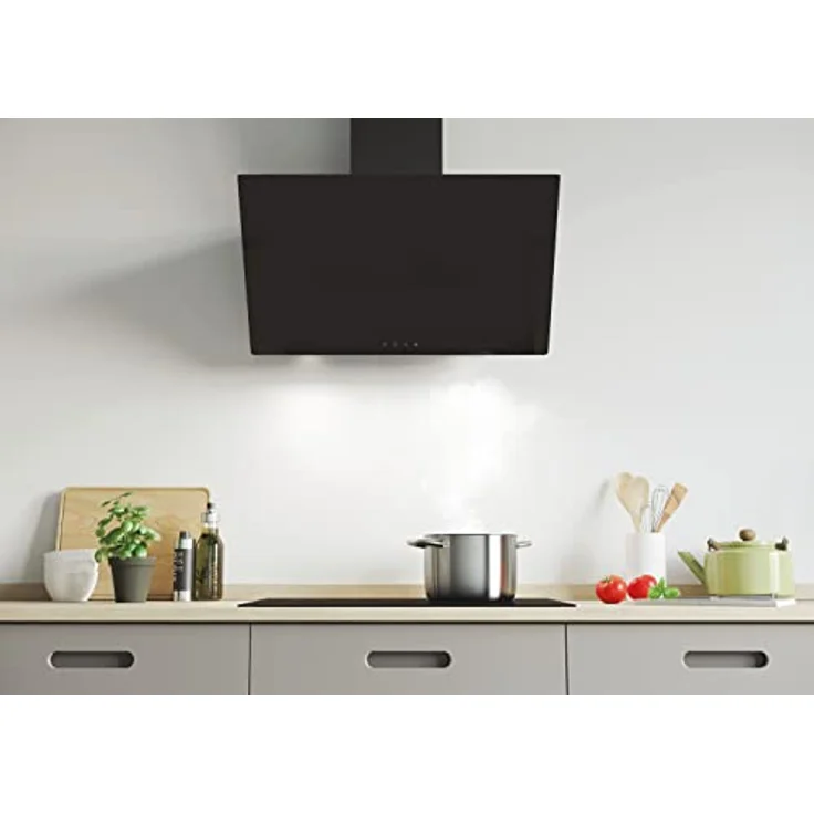 Candy Dunstabzugshaube CDG9MBGG DE / 90cm Breite / 129W Leistung / Energieeffizienz C / kostensparende LED-Leuchte / Schwarz – Bild 4